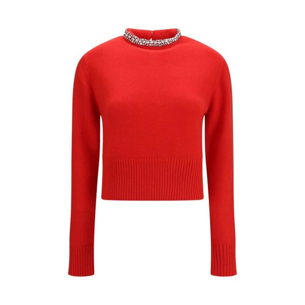 PINKO Red Wool Oves Aries Women's Sweatshirt